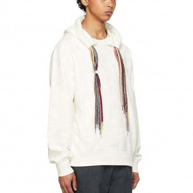 Producent OEM Niestandardowe męskie bluzy z wieloma sznurkami Zwykła bluza z kapturem o dużej gramaturze, oversize'owa bluza z kapturem