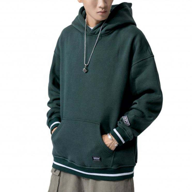 OEM-производитель оптовый индивидуальный логотип с вышивкой мужские зимние пустые хлопчатобумажные флисовые модные толстовки для мужчин