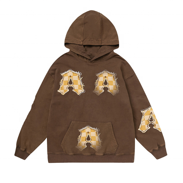 El fabricante del OEM modific&oacute; las sudaderas con capucha de encargo ocasionales de los hombres de las sudaderas con capucha del tama&ntilde;o extra grande de la camiseta para requisitos particulares del vintage de los apliques