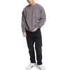 Hoogwaardige herengewassen sweatshirts, oversized herensweatshirts met ronde hals en drop-shoulder