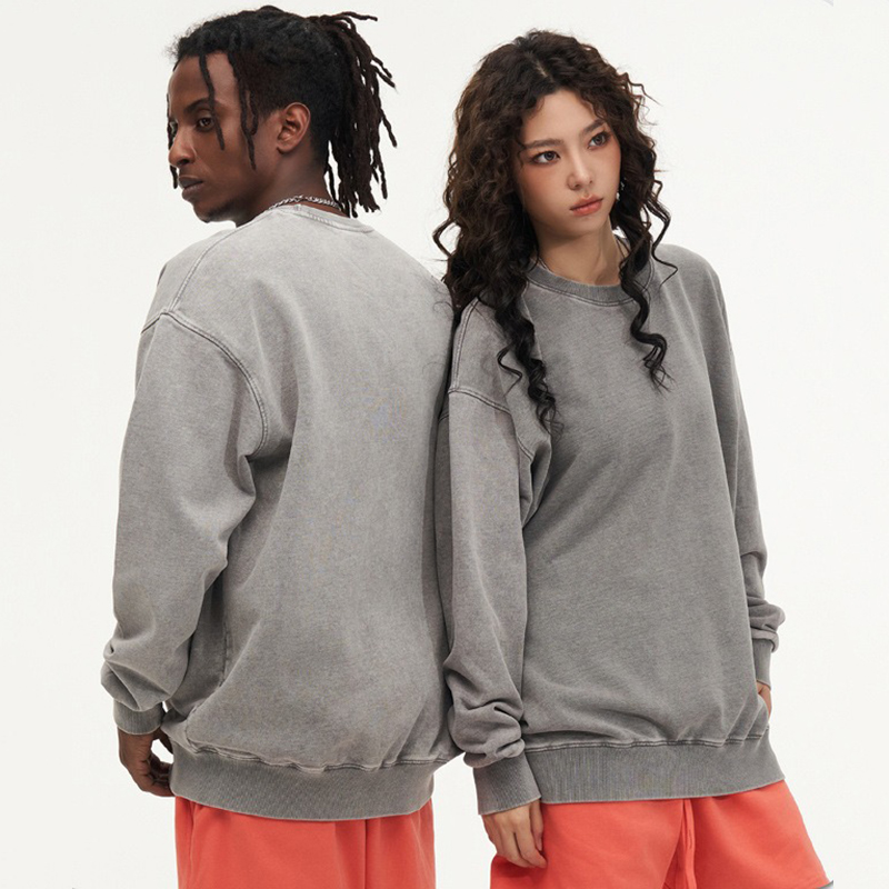 การพิมพ์สกรีนสไตล์ใหม่ที่หรูหราผ้าฝ้าย 100% ที่กำหนดเองกรดล้างเสื้อยืดวินเทจ