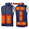 Κατασκευαστής OEM Winter Unisex Men Usb Rechargeable Electric Heater Jacket 2 4 9 Zone Heating Warming Thermal θερμαινόμενο γιλέκο