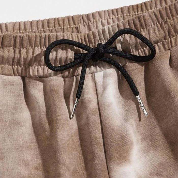 Pantaloncini da allenamento da uomo con sublimazione di alta qualit&agrave;, modello tie-dye, pantaloncini da uomo