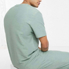 Conjunto de agasalho masculino liso estilo ver&atilde;o, camiseta de duas pe&ccedil;as e conjuntos de corrida