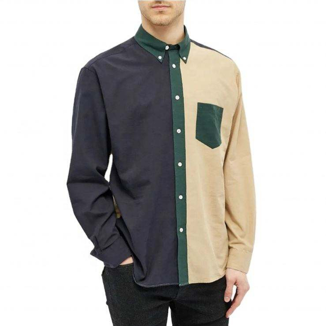 OEM メーカーのカスタム工場ファッション服男性シャツカジュアルシャツ長袖