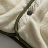 Fabricant OEM personnalis&eacute; multi-poches couleur unie ourlet c&ocirc;tel&eacute; col montant manteaux en coton veste
