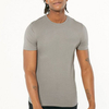 Camisetas en blanco calificadas personalizadas del llano del algod&oacute;n de los hombres del ajuste del m&uacute;sculo de la manga del cortocircuito de la camiseta del servicio del OEM