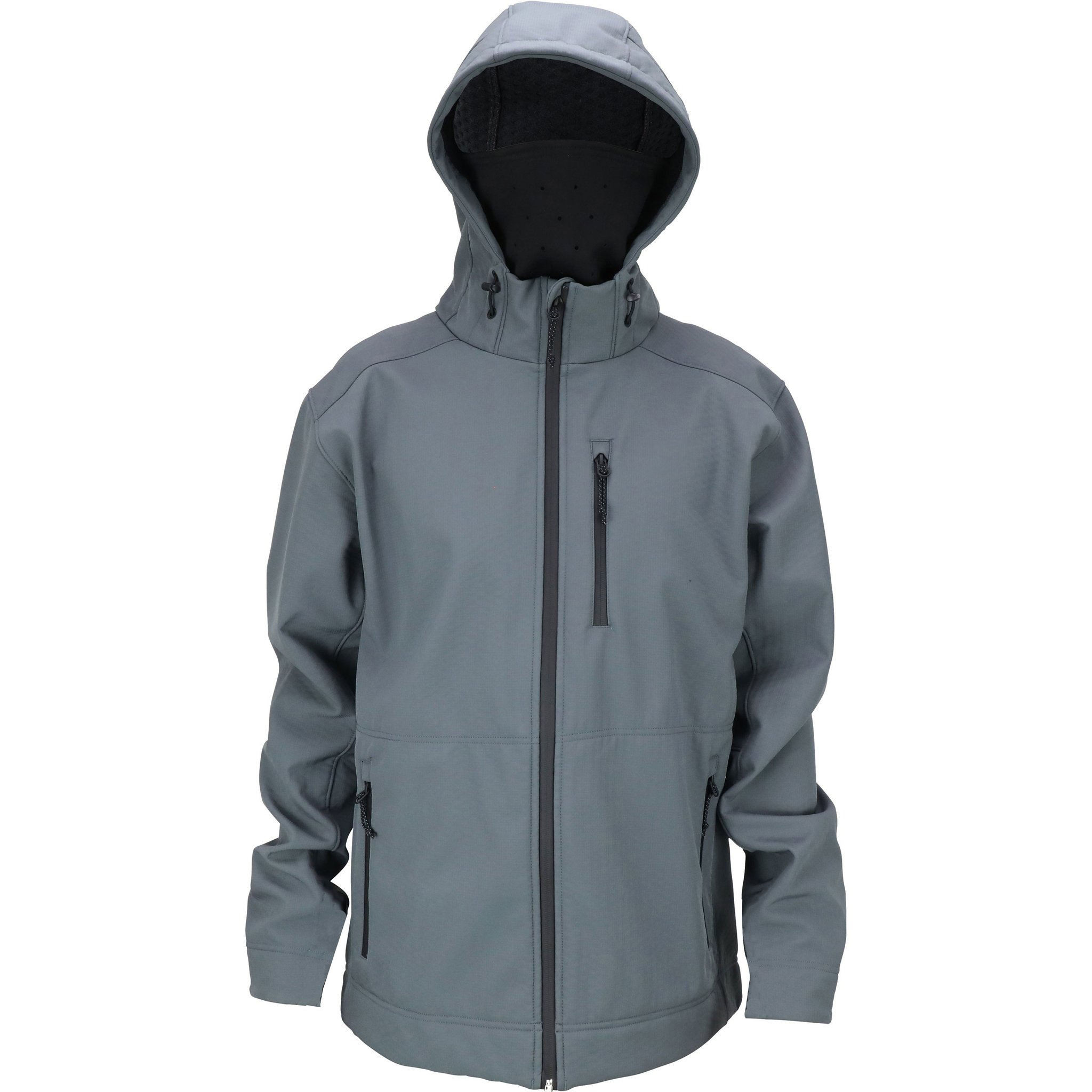OEM Manufacturer Custom Logo Face Cover Masked Windproof Softshell Men Zip Up Fishing Jacket