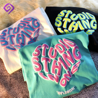 Proizvajalec OEM, visokokakovostna majica s kratkimi rokavi, 100 % bombaž, logotip po meri, velika majica s 3d puff tiskom