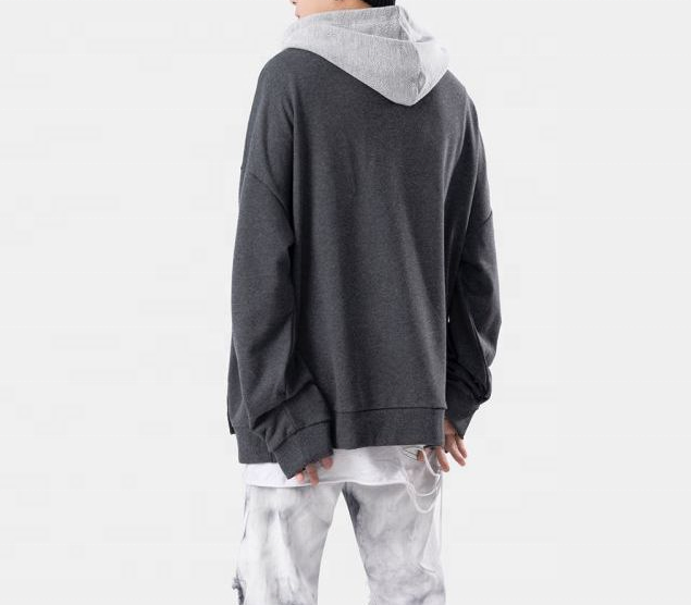 OEM-producent Tilpasset farveblok Patchwork N&oslash;d Casual Custom Sweatshirt Plus Size H&aelig;ttetr&oslash;jer M&aelig;nd H&aelig;ttetr&oslash;jer