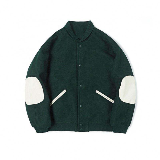 Oem-valmistajan uusi mukautettu logo High Street Monogrammed Baseball Style Fried American Bomber -takki
