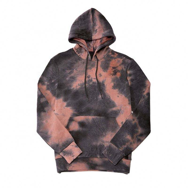 Fabricante OEM, logotipo bordado personalizado, su&eacute;ter de moda para hombres, sudadera con capucha informal de gran tama&ntilde;o estilo callejero Tie-Dye para hombres