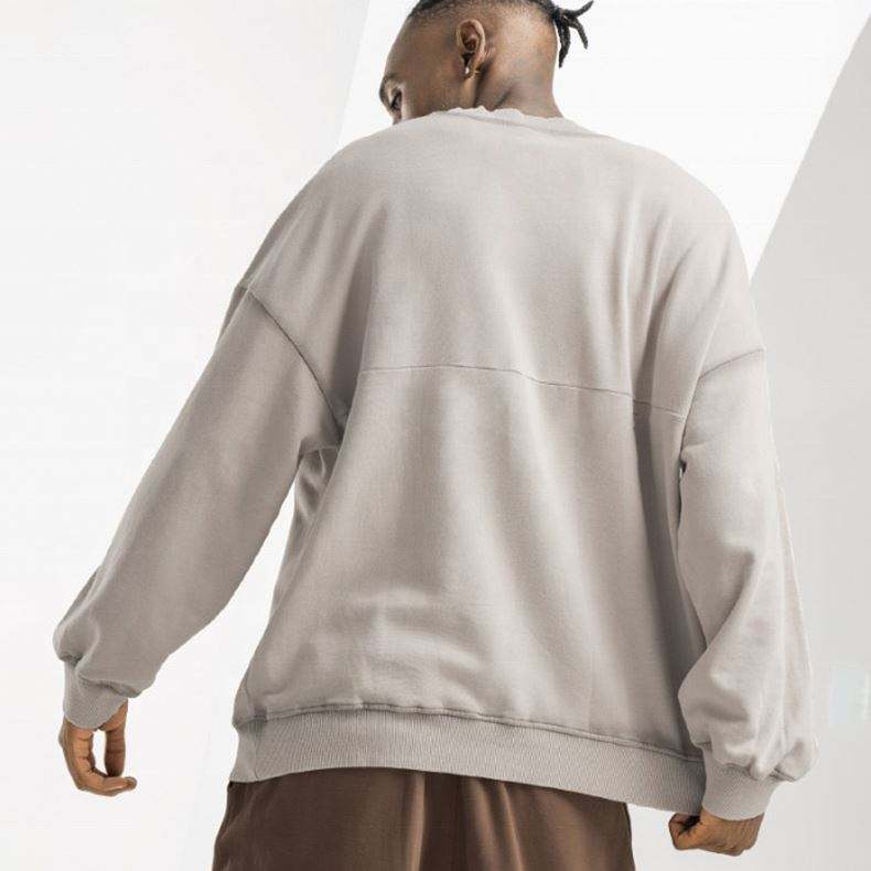 OEM v&yacute;robca Custom Blank Streatwear Sweater 100% bavlna French Terry P&aacute;nska obyčajn&aacute; oversized mikina