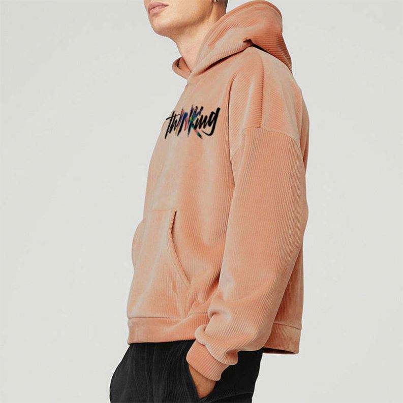 OEM-Hersteller, individuelles Logo, modisches, hochwertiges Sweatshirt f&uuml;r Herren, lang&auml;rmelig, mit Kapuze, sportlich, Vintage-Fleece, &uuml;bergro&szlig;e Hoodies