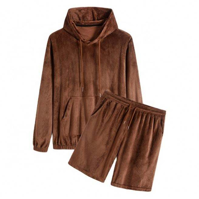OEM v&yacute;robce přizpůsoben&yacute; set Pevn&eacute; mikiny a šortky Casual Men Short Set
