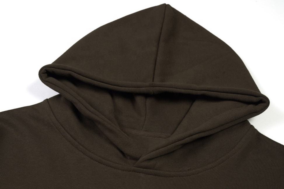 Letras de espuma personalizadas do fabricante OEM impressas com capuz de tamanho grande pul&ocirc;ver simples casual