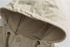 Veste de manteau d&eacute;contract&eacute;e &agrave; capuche pour hommes, fabricant OEM personnalis&eacute;, grande poche ext&eacute;rieure