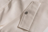 Veste en daim &agrave; grain de couleur unie pour hommes, fabricant OEM personnalis&eacute; en coton, mode