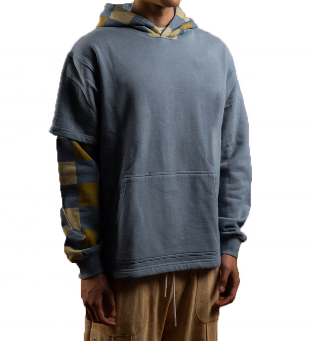 Felpa con cappuccio casual personalizzata scozzese personalizzata dal produttore OEM Felpe con cappuccio da uomo taglie forti