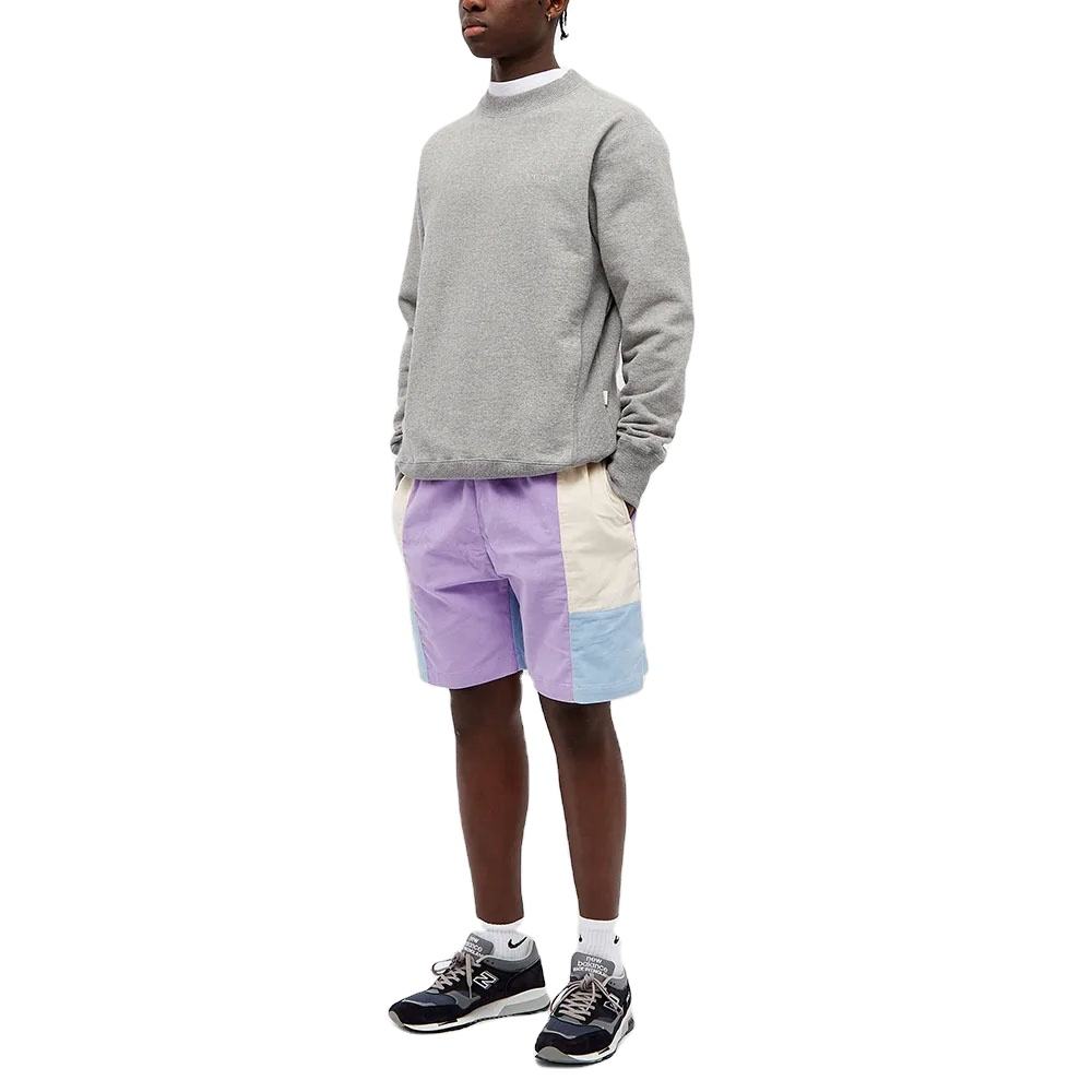Aangepaste zomer retro kleurenblok shorts Heren contrasterende katoenen corduroy shorts