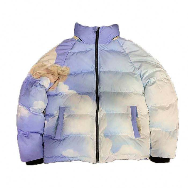 Vysoce kvalitn&iacute; p&aacute;nsk&aacute; bunda Puffer Jacket s potiskem těžk&eacute; zimn&iacute; tepl&eacute; bundy