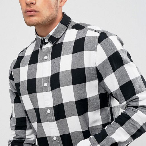 OEM ထုတ်လုပ်သူ စိတ်ကြိုက်စတိုင်လ်ကျသော ဂန္တဝင် 100 ချည်ထည်အဝတ်အစား အင်္ကျီလက်ရှည်များကို စစ်ဆေးပြီး အမျိုးသားများအတွက် ပေါ့ပေါ့ပါးပါး ပုံနှိပ်အင်္ကျီများ