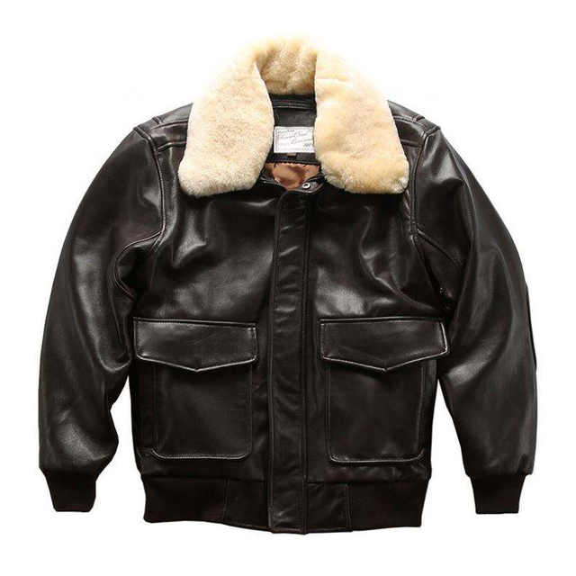 Oem Manufacturer Leather Lanam Collarem fuga Suit oves Retro Top Stratum Cowhide et Cottonus Short Plus Size Jacket