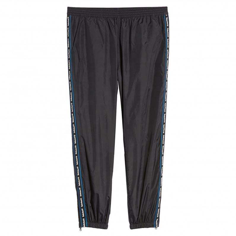ผู้ผลิต OEM ขายส่งที่กำหนดเอง 100% ไนลอนผู้ชายเสื้อผ้าติดตามกางเกงกางเกงเสื้อกันลมสีดำ