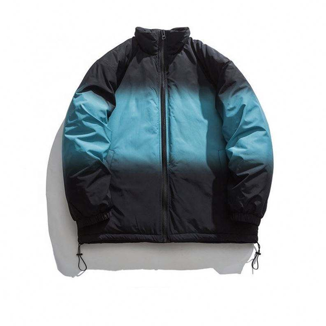 Giacca alla moda sfumata con cappotto imbottito in cotone personalizzato da uomo produttore OEM