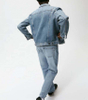 OEM-producent Custom Herre Bomuld Streetwear Button Up Vintage Distressed Jean-denimjakke