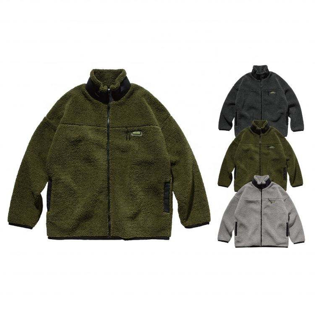 OEM Tillverkare Unisex Vinter Svart Plus Size Bekv&auml;m Vindt&auml;t Varm Polar Fleece Casual Coat Jacka