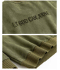 Sweat-shirt surdimensionn&eacute; avec Logo 3D, fabricant OEM, haute qualit&eacute;, pull Vintage en daim &agrave; col rond en relief, personnalis&eacute;