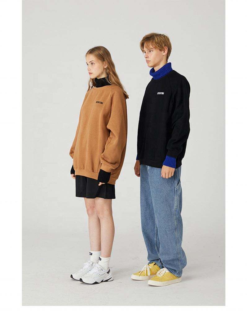 Pengeluar OEM 2021 Musim Bunga Selesa Pasangan Cetakan Longgar Huruf Baju Sweater Kasual Hoodie Untuk Lelaki Dan Wanita