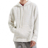 Sweat &agrave; capuche en tissu gaufr&eacute; pour hommes, fabricant OEM personnalis&eacute;, nouveau pull &agrave; capuche unisexe, coupe ample, &eacute;paules tombantes
