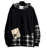 Felpe con cappuccio oversize con felpa casual personalizzata scozzese a blocchi di colore personalizzati del produttore OEM