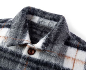 El fabricante del OEM modific&oacute; la chaqueta suelta ocasional del tama&ntilde;o extra grande para requisitos particulares de la capa de los hombres antis del aplique de la tela escocesa de las lanas