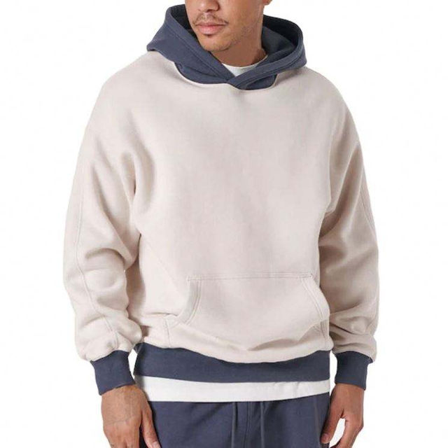 Kot Lelaki Tersuai Pengilang OEM Jualan Panas Baju Pullover Lengan Panjang Fesyen Hoodies Perca Bersaiz Besar Kosong untuk