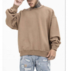 Nh&agrave; sản xuất OEM &Aacute;o trễ vai thời trang &Aacute;o len trắng cotton trơn cổ tr&ograve;n &Aacute;o hoodie trống &Aacute;o thun đen