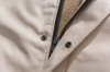 Veste en daim &agrave; grain de couleur unie pour hommes, fabricant OEM personnalis&eacute; en coton, mode