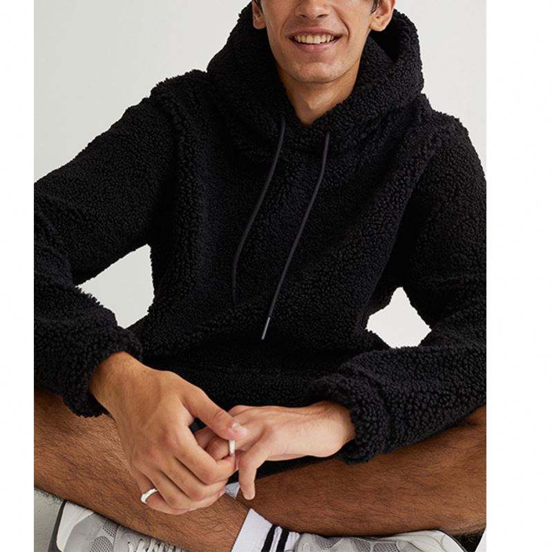OEM Tillverkare M&auml;n Vinter V&auml;rme H&ouml;g kvalitet L&aring;ng&auml;rmad Polyester Dragsko Pullover Ull Fleece Huvtr&ouml;jor