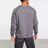 OEM v&yacute;robce Zak&aacute;zkov&aacute; Nov&aacute; M&oacute;da Muži Kontrast Pu Kůže Kapsa Oversized Fleece Bavlna Mikiny Pulovry