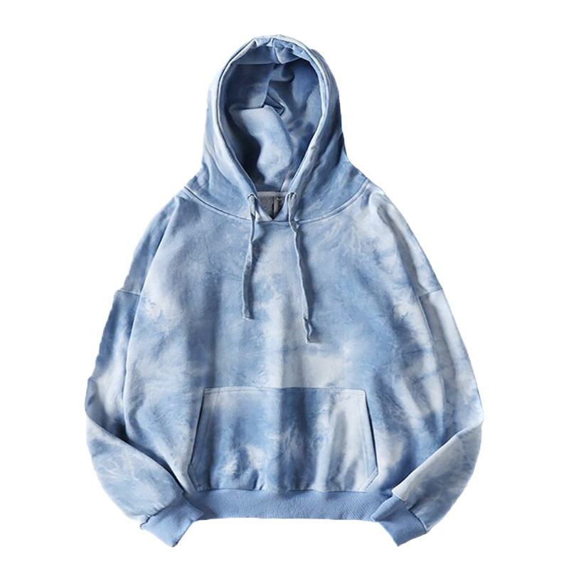 Abbigliamento personalizzato Vendita calda Felpa con cappuccio in cotone 100% tie dye unisex
