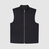 Chaleco acolchado reversible para hombre 100% con cremallera y cuello alto de poli&eacute;ster