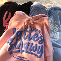 ผู้ผลิต OEM บุรุษผ้าฝ้ายขนาดใหญ่เสื้อสวมหัวสตรีหลายสีโลโก้ที่กำหนดเอง 3d พัฟพิมพ์ฮู้ด