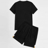 Heren zomershorts, gestreept T-shirt met korte mouwen en korte broek, tweedelige sets