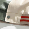 Oem Custom Logo Fall Creber Winderbreaker Men Contrat PU Panel 3D Embroidery Patched Bomber Jacket