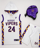 Custom Full Sublimation Print Compression American 7v7 Jersey Set Hihaton huppari 7v7 Jalkapallo univormu Valmistaja