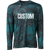 Sublimation Print Pockets Pfg Performance Vented Uv Protection အမျိုးသားများအတွက် အင်္ကျီလက်ရှည် စိတ်ကြိုက်လက်ကား Upf50 Camo ငါးဖမ်းရှပ်များ