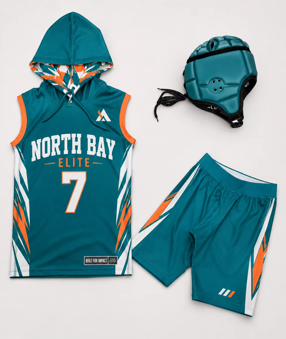 Custom Full Sublimation Print Compression American 7v7 Jersey Set Hihaton huppari 7v7 Jalkapallo univormu Valmistaja