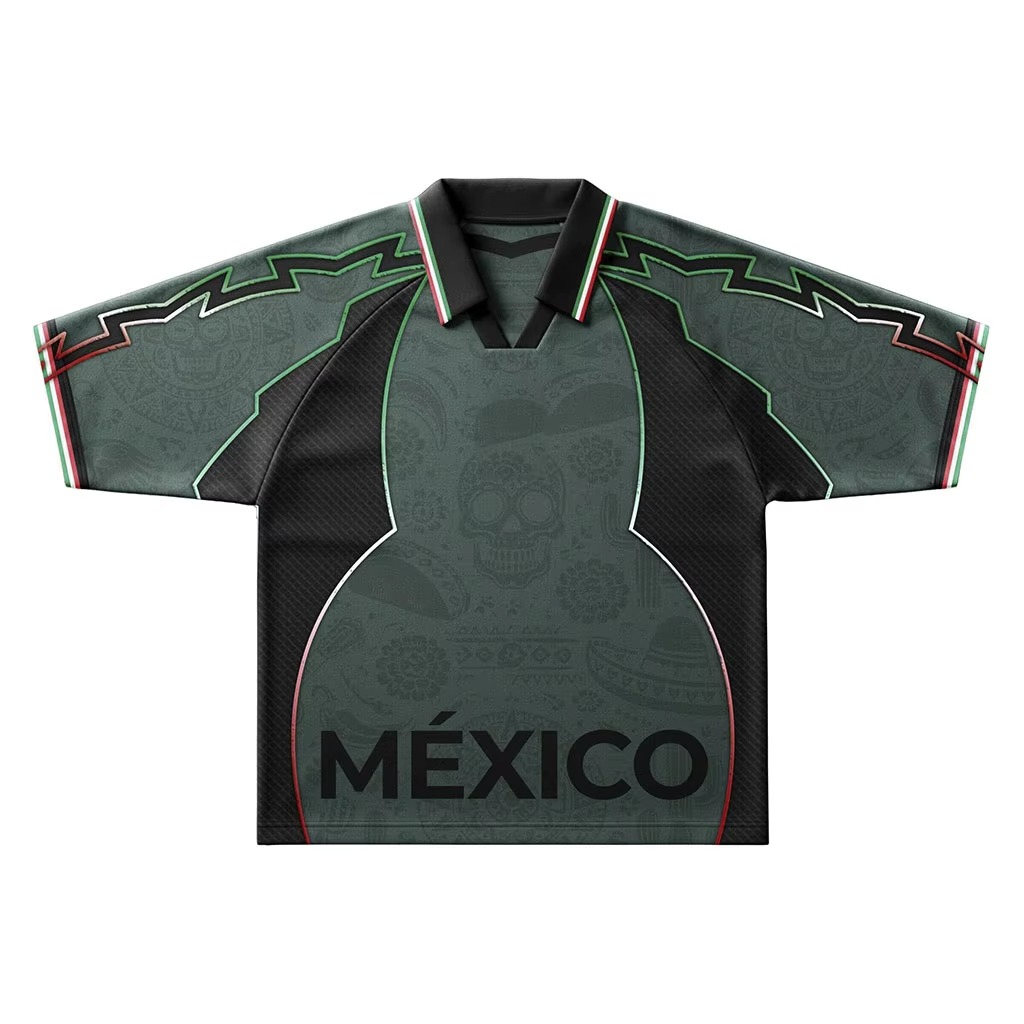 Custom Color-Blocked Piping Design Streetwear Retro fotbalov&aacute; trička Customized Logo Oversized Camisas De Futbol Soccer Shirts